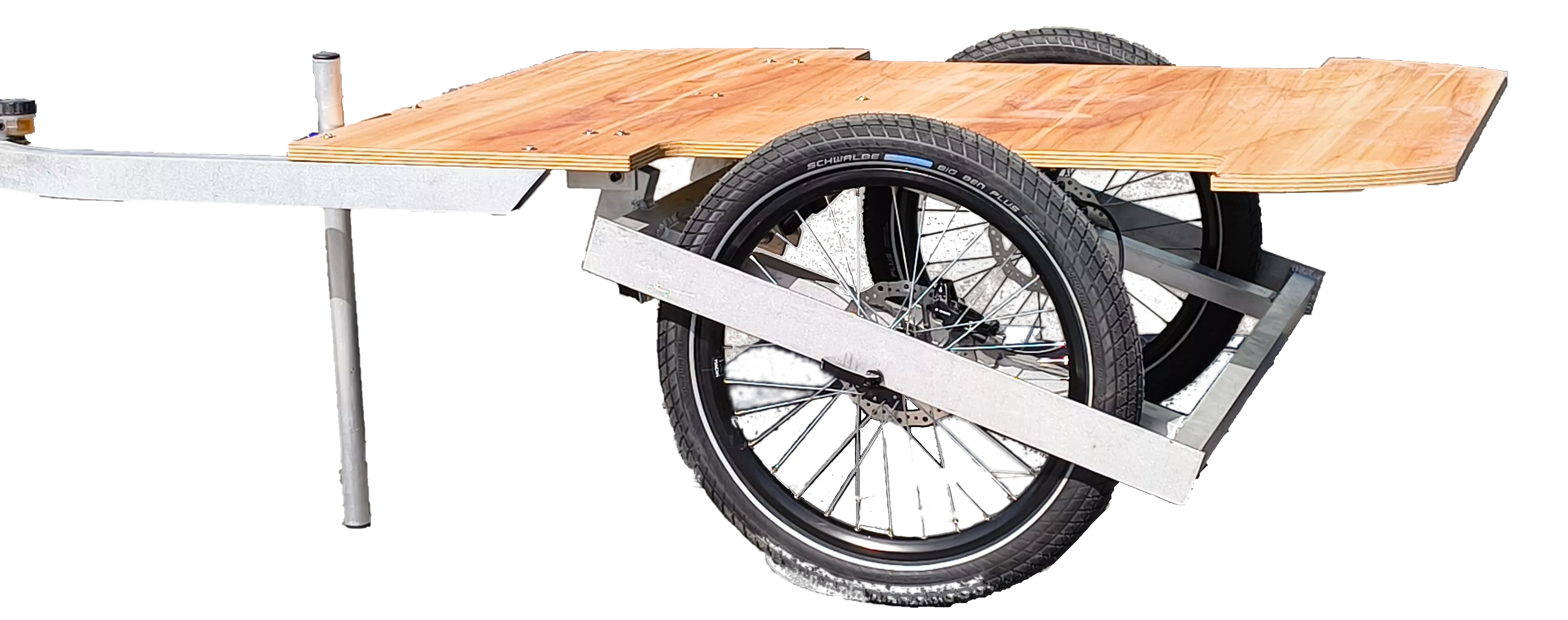 Remorque velo plateau